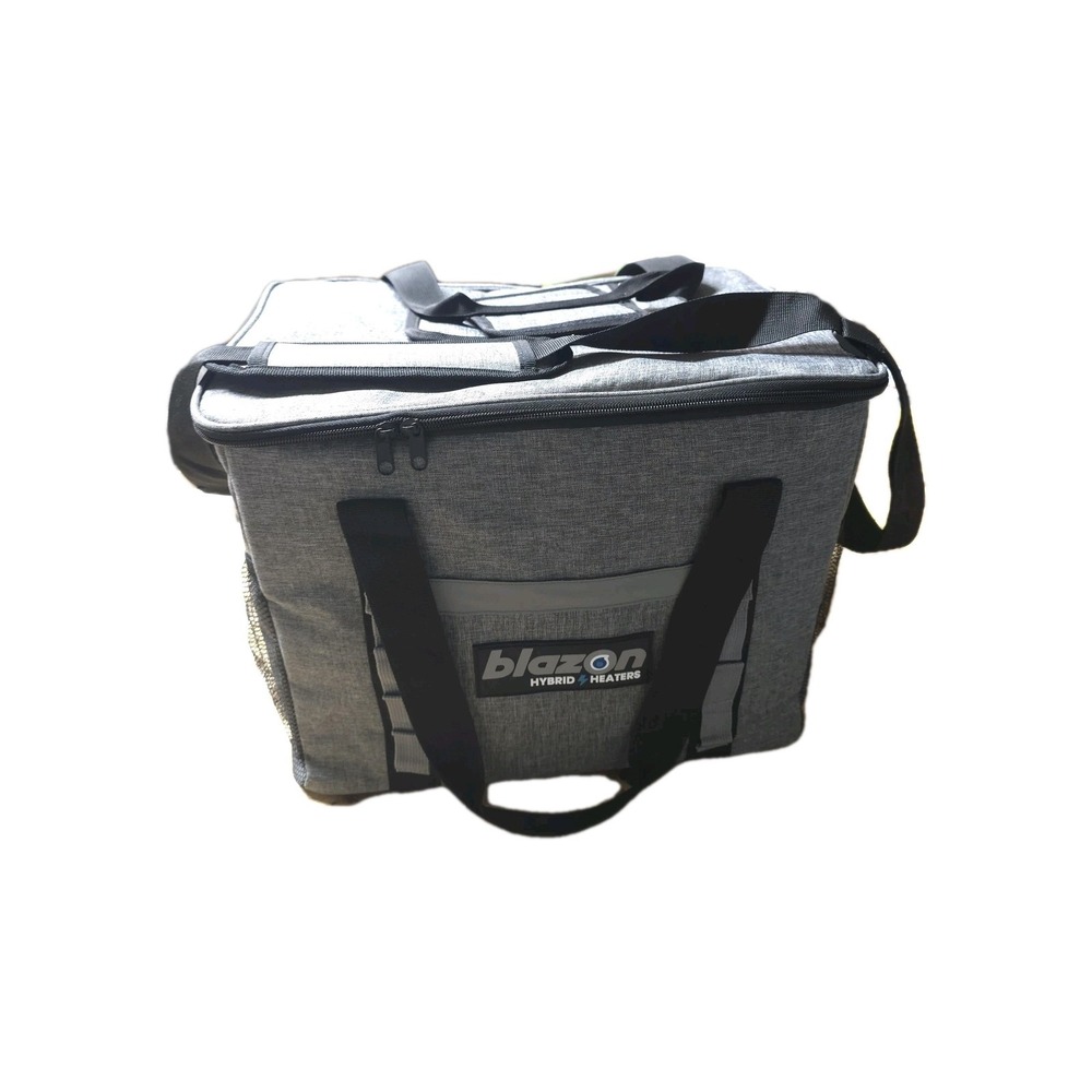Blazon Hybrid Heaters Ember Travel Bag Insulated Cooler Gray Zippered Custom...